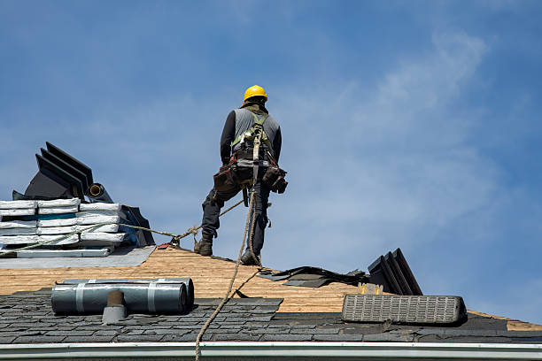 Professional Gutter Installation technician working in North Wales, PA
